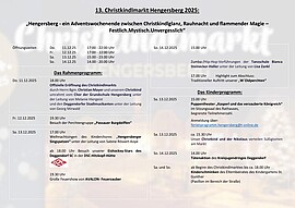 Banner 13. Christkindlmarkt Hengersberg