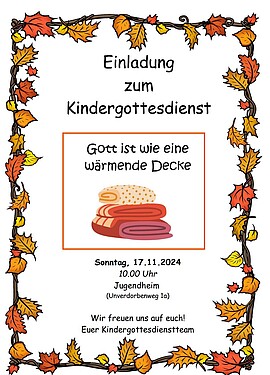 Banner Kindergottesdienst