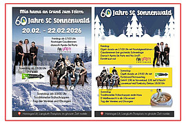 Banner 60 Jahre Ski-Club Sonnenwald (Tag 1)